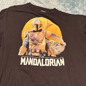 The Mandalorian Black Graphic T-Shirt